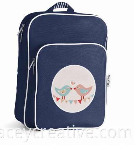 600D Polyester Fashion Girls School Sackpack Bag